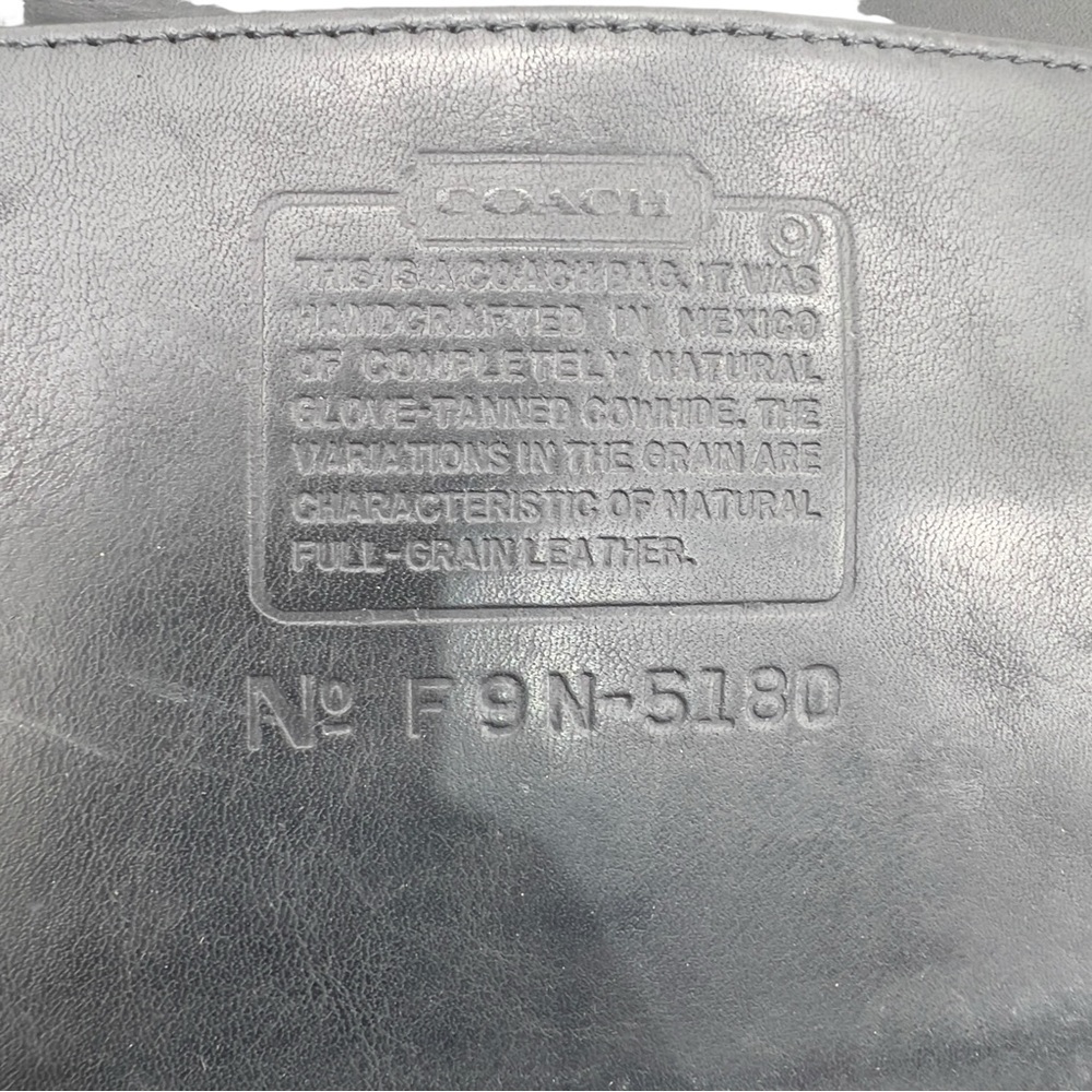 Coach Vintage Classic Black Metropolitan Crossbody Leather Briefcase | #5180 - Picture 12 of 16